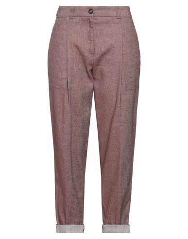 パンツ PESERICO Women Straight Pants P0407202600 949 BROWN Peserico Straight-Leg Jeans In Brown - 78% Off | Editorialist