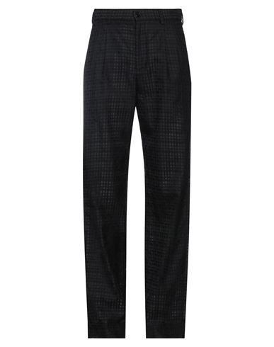 Emporio Armani Man Pants Black Size 30 Wool, Polyester, Silk