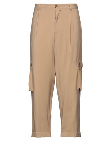 Takeshy Kurosawa Man Pants Sand Size M Viscose, Polyester In Beige