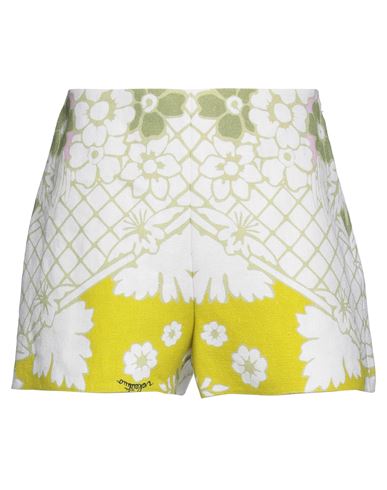 Valentino Garavani Woman Shorts & Bermuda Shorts Acid Green Size 4 Hemp