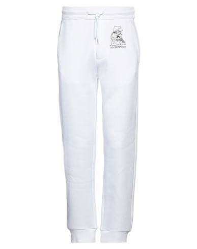 Emporio Armani Man Pants White Size Xxxl Cotton, Polyester, Elastane In White