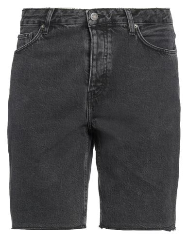 American Vintage Man Denim Shorts Steel Grey Size 29 Cotton