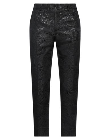Dolce & Gabbana Man Pants Black Size 28 Viscose, Polyester, Cotton, Metallic Polyester