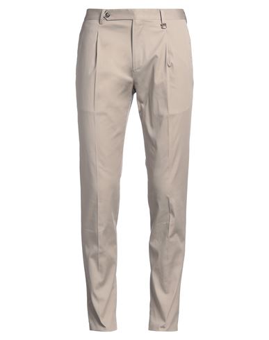 Tombolini Man Pants Taupe Size 40 Cotton, Elastane In Grey