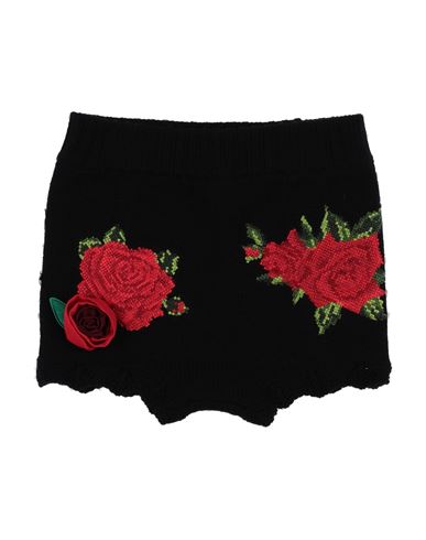 Dolce & Gabbana Babies'  Toddler Girl Shorts & Bermuda Shorts Black Size 7 Wool