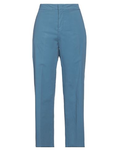 Pt Torino Woman Pants Slate Blue Size 8 Cotton, Elastane