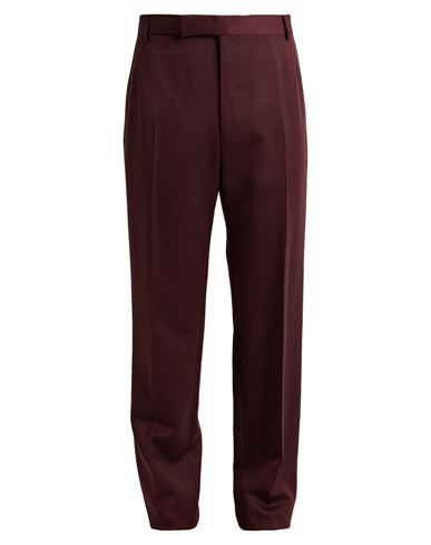 Dunhill Man Pants Burgundy Size 38 Wool In Red