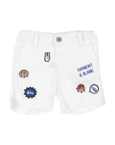 Harmont & Blaine Babies'  Newborn Boy Shorts & Bermuda Shorts Off White Size 3 Cotton, Elastane