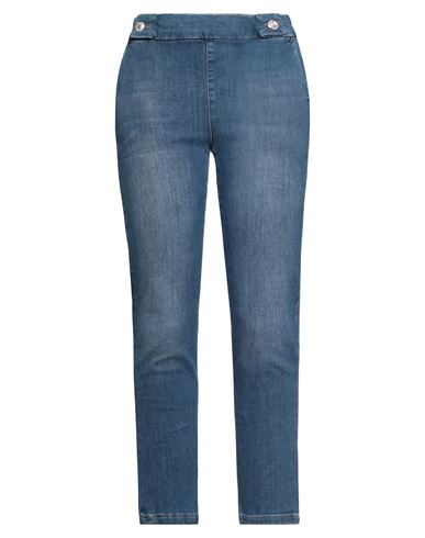 Liu •jo Woman Jeans Blue Size 30 Cotton, Lyocell, Polyester, Elastane