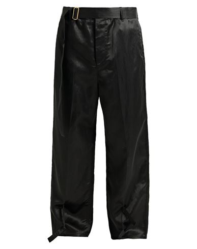 Dunhill Man Pants Black Size 28 Ramie, Mulberry Silk