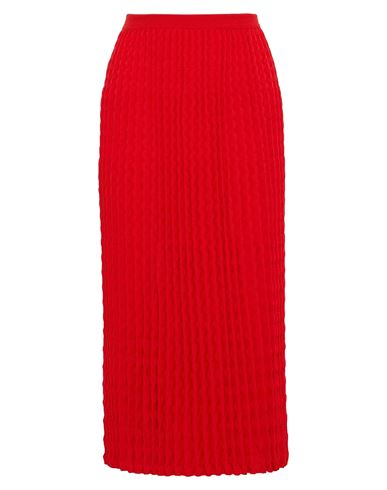 Victoria Beckham Woman Midi Skirt Red Size 00 Wool