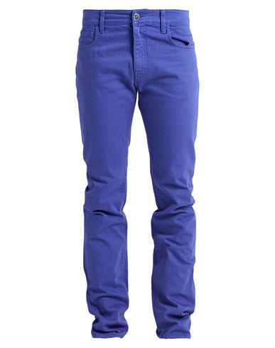 Raf Simons Man Denim Pants Purple Size 31 Cotton