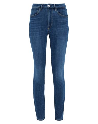 3x1 Nyc Woman Jeans Blue Size 23 Cotton, Polyester, Lycra In Blue