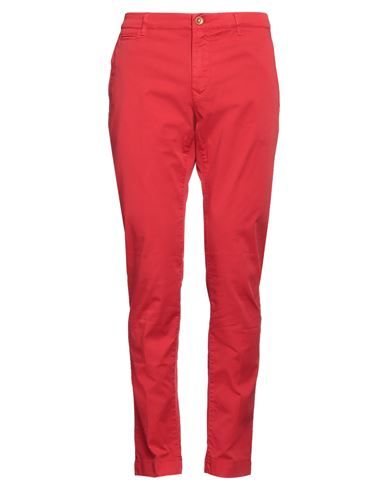 Shop Hand Picked Man Pants Red Size 34 Cotton, Polyester