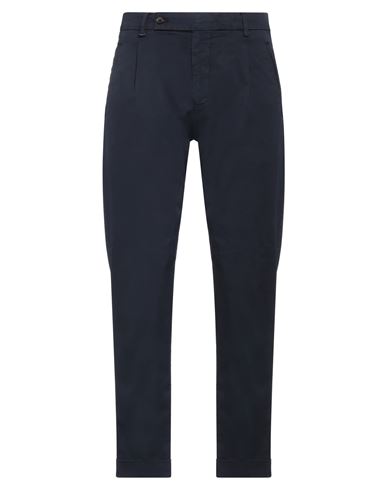 Berwich Man Pants Navy Blue Size 32 Linen, Cotton, Elastane