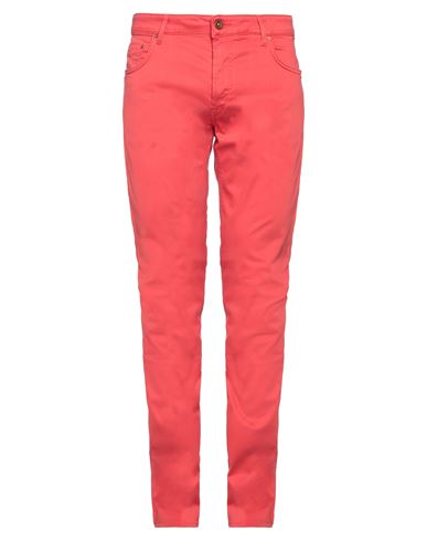 Shop Hand Picked Man Pants Tomato Red Size 34 Cotton, Lyocell, Elastane