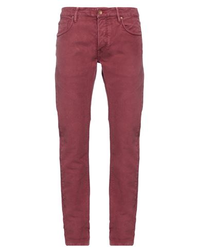 Hand Picked Man Pants Garnet Size 33 Cotton In Red