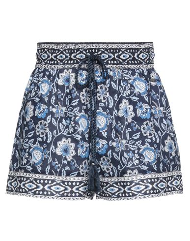Kontatto Woman Shorts & Bermuda Shorts Pastel blue Size M Viscose, Polyester