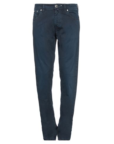 JACOB COHЁN JACOB COHЁN MAN PANTS MIDNIGHT BLUE SIZE 33 COTTON, ELASTANE