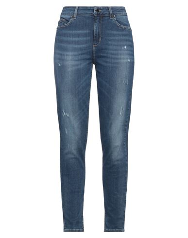 Shop Liu •jo Woman Jeans Blue Size 31 Cotton, Elastane