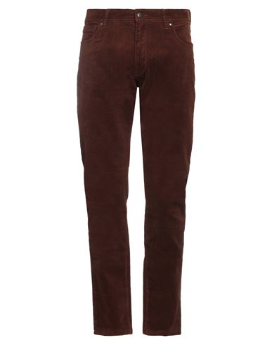 Bugatti Man Pants Cocoa Size 33w-32l Cotton, Elastane In Brown