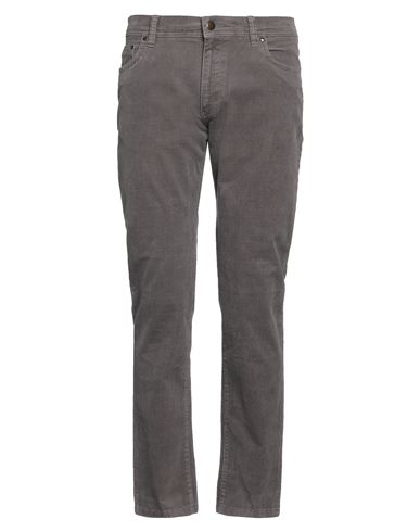 Shop Bugatti Man Pants Grey Size 33w-32l Cotton, Elastane