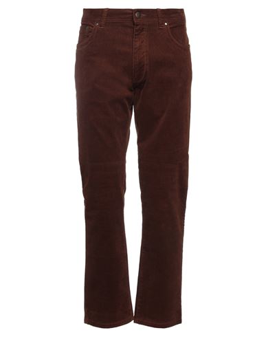 Bugatti Man Pants Cocoa Size 34w-30l Cotton, Elastane In Brown