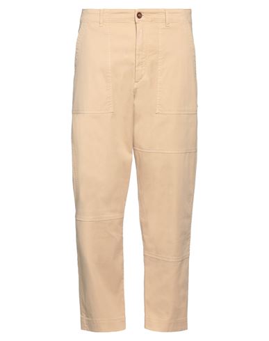 Hand Picked Man Pants Sand Size 34 Cotton, Polyester In Beige