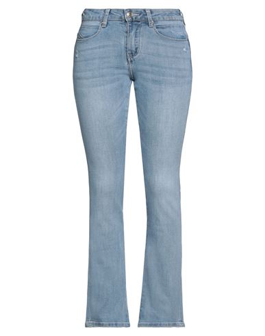 Take-two Woman Jeans Blue Size 24 Cotton, Polyester, Viscose, Elastane