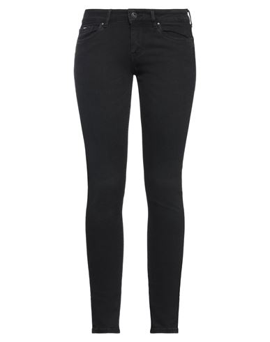 Pepe Jeans Woman Denim Pants Black Size 30w-32l Cotton, Modal, Polyester, Elastane