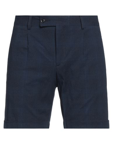 Liu •jo Man Man Shorts & Bermuda Shorts Navy Blue Size 26 Cotton, Elastane