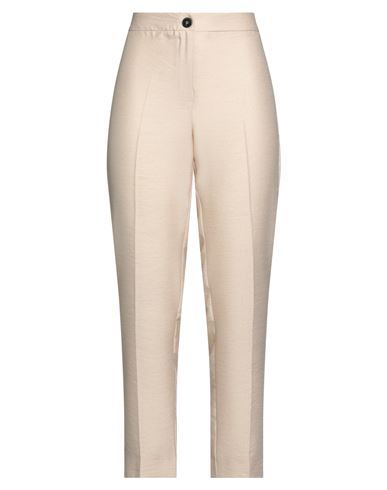 Emme By Marella Woman Pants Beige Size 2 Viscose, Polyester, Polyamide