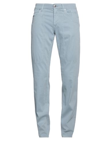 Jeckerson Man Pants Light Blue Size 29 Cotton, Lyocell, Elastane