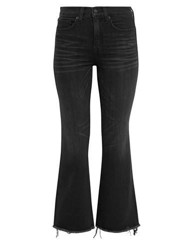 Nili Lotan Woman Jeans Black Size 24 Cotton, Polyurethane