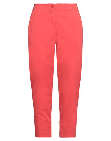 Pennyblack Woman Pants Coral Size 6 Cotton, Elastane In Red