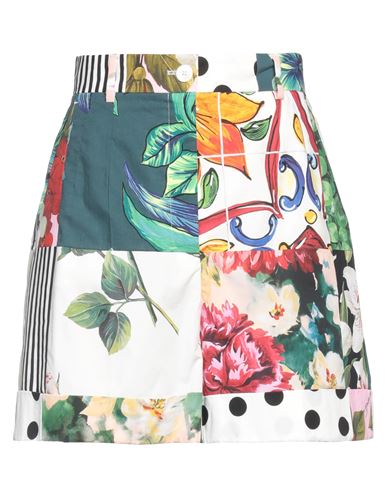 Dolce & Gabbana Woman Shorts & Bermuda Shorts White Size 8 Cotton