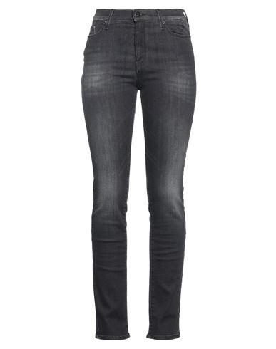 Karl Lagerfeld Woman Denim Pants Black Size 30 Cotton, Elastomultiester, Elastane In Black