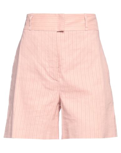 Pinko Woman Shorts & Bermuda Shorts Pink Size 6 Linen, Viscose, Elastane, Polyester