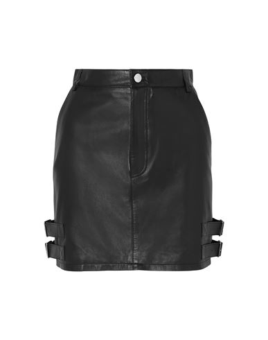Altuzarra Woman Mini Skirt Black Size 12 Soft Leather