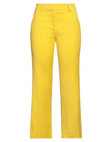 True Royal Woman Pants Yellow Size 6 Viscose, Wool, Elastane