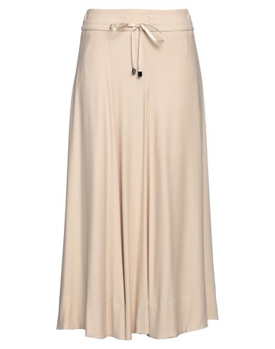 Peserico Woman Midi Skirt Beige Size 6 Viscose, Wool, Elastane, Merino Wool, Cashmere