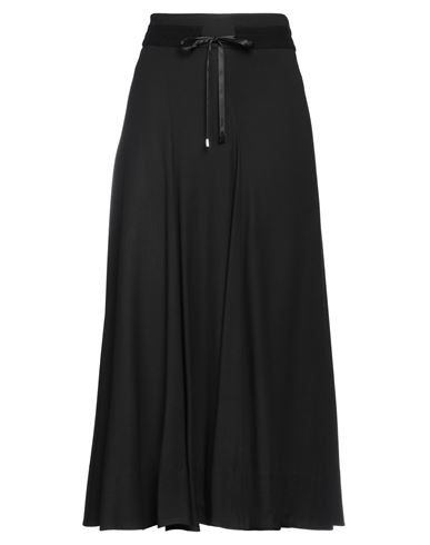Peserico Woman Midi Skirt Black Size 8 Viscose, Wool, Elastane, Merino Wool, Cashmere