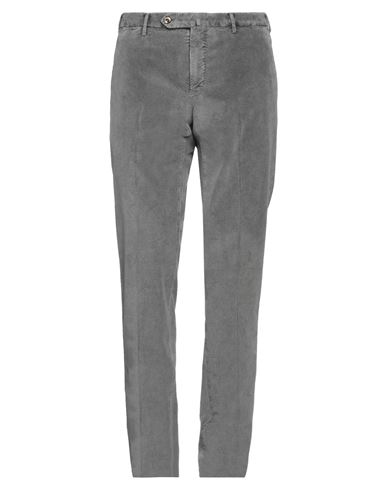 Pt Torino Man Pants Grey Size 36 Cotton, Lyocell, Elastane In Grey