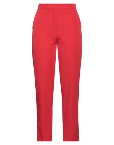 Compagnia Italiana Woman Pants Red Size 12 Polyester, Elastane