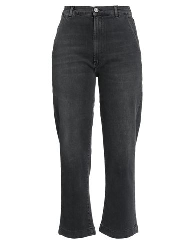3x1 Woman Jeans Black Size 28 Cotton, Elastane