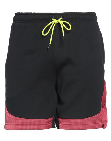 Jordan Man Shorts & Bermuda Shorts Black Size Xl Cotton, Polyester, Nylon