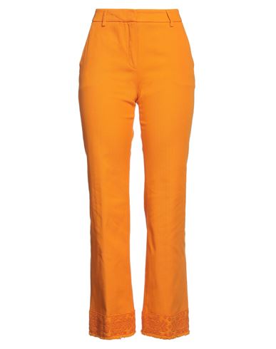 True Royal Woman Pants Orange Size 10 Cotton, Elastane