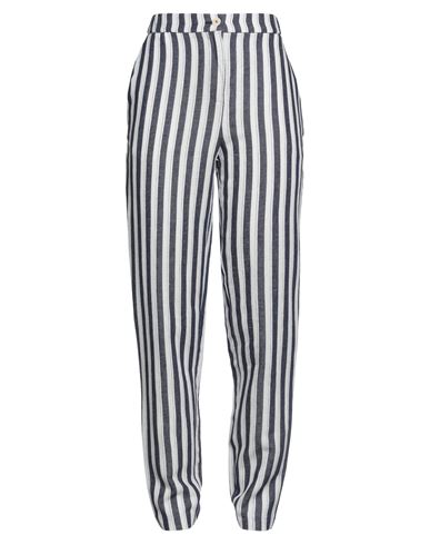 Anna Seravalli Woman Pants Navy Size 6 Linen, Cotton, Polyester
