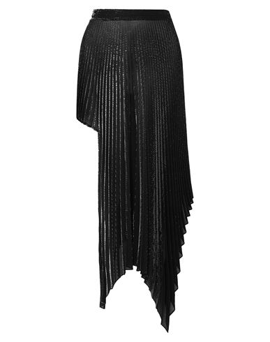 Shop Peter Do Woman Midi Skirt Black Size 2 Rayon, Polyethylene, Cotton