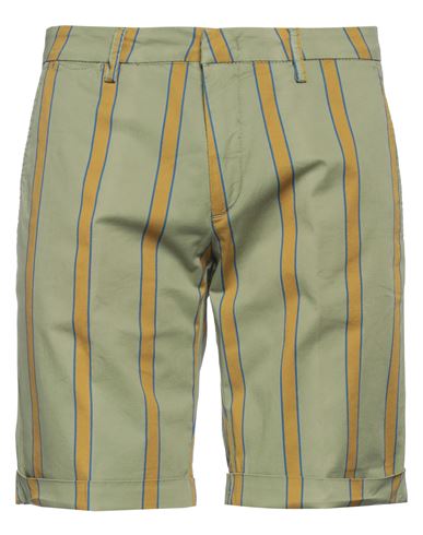 Bro-ship Bro Ship Man Shorts & Bermuda Shorts Sage Green Size 31 Cotton, Elastane